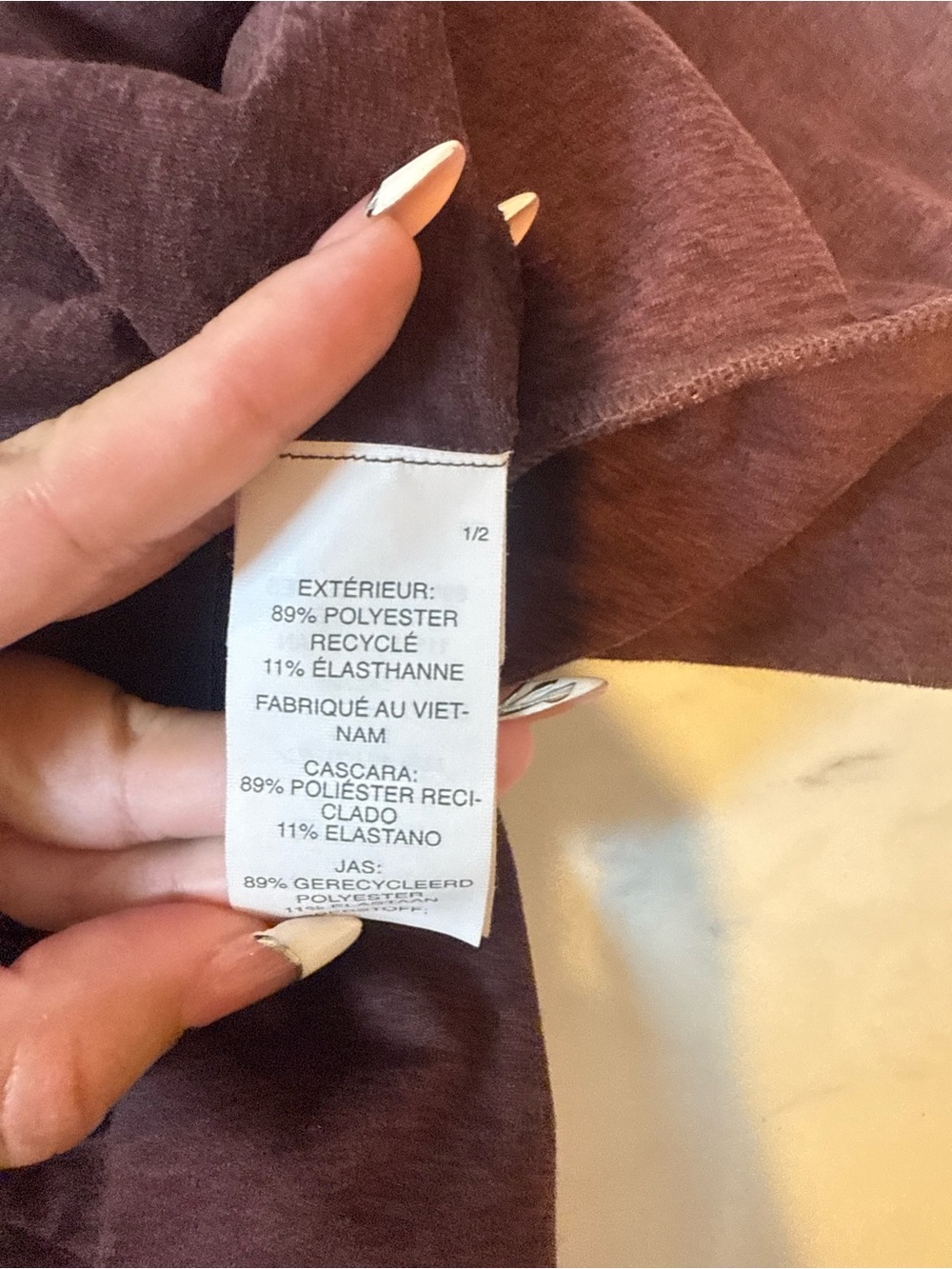 Vuori zip up jacket in reddish color - Picture 8 of 8